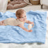 3D Cozy (30x40 inch, BORITAR Fleece Baby Blanket for Girls Boys Fluffy Fuzzy Flannel Soft Warm Plush Bed Blanket
