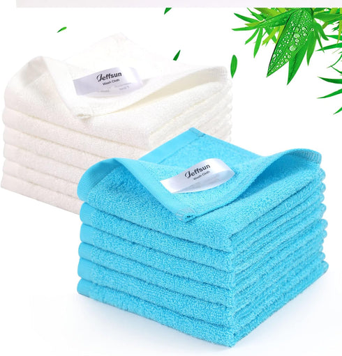 Baby Washcloths 12 Pack, 10x10 inch Heavenly Soft Wash Cloths for Face
