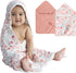 2 Pack Hooded Baby Towel Set Ultra Soft Absorbent Muslin Cotton Bath
