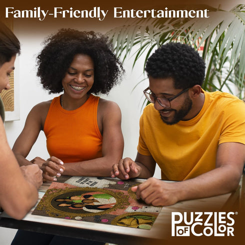 500-Piece (16"x20") Puzzles of Color Beauty of The Present by Hanifa Abdul Hameed Puzzles for Adults, Artwork Jigsaw