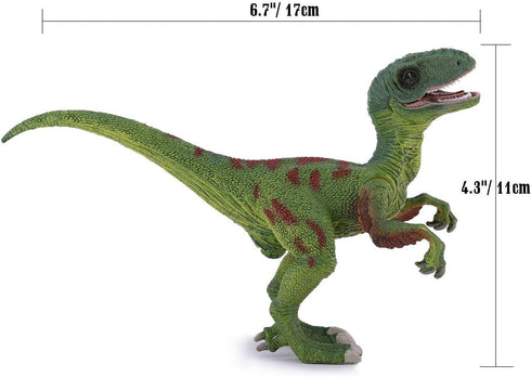 Gemini&Genius Velociraptor Dinosaur Toy for Kids - Moveable Jaw and Hands, Detail Raptor Action Figure Gift for Kids