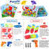 223 Pieces Creative Mosaic Drill Set for Kids - Toy Drill and Screwdriver Puzzle Kit for Ages 3-10