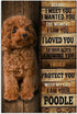 Jigsaw Puzzles 1000 Piece for Adults - Vintage Cute Brown Poodle Dog Fun Puzzle Educational Family Game