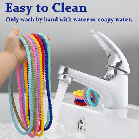 Stretchy Coil Chew Necklaces and Bracelets - 16 Pack Teething Toys for Sensory Kids with Autism, Reduce Anxiety
