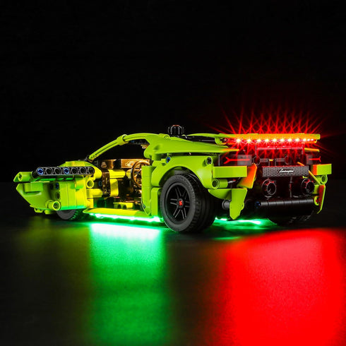 BRIKSMAX LED Lighting Kit for Lego Lamborghini Huracán Tecnica - Compatible with Lego 42161 Technic Set