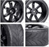 4PCS Rubber Tires & Wheel Rims 12mm Hex Hub for 1/10 Scale RC Vehicle - Width: 1.02" (26mm) OD 2.56"(65mm)