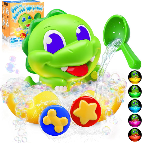 Yitbisy Dinosaur Baby Bath Toys for 1 2 3 Year Old Boys, Dino