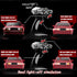 1:16 30KM/H 4WD 2.4GHz 4 3 Scale RC Drift Car, Remote Control Cars with LED Light, Racing and Drifting Wheels