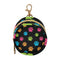 PYBUG Paw Print Round Pacifier Storage Case, Polyester & TPU Lined with Hook