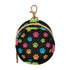 PYBUG Paw Print Round Pacifier Storage Case, Polyester & TPU Lined with Hook