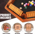 1-6 16 Toidgy Players Shut The Box Dice Games, Wooden Board Table Math Game with Dice and Instructions, Classics Close
