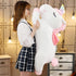 Unicorn Plush Hugging Pillow, Big White Stuffed Animal Body Pillow Toy for Kids, Valentine, Christmas (39.3 in)