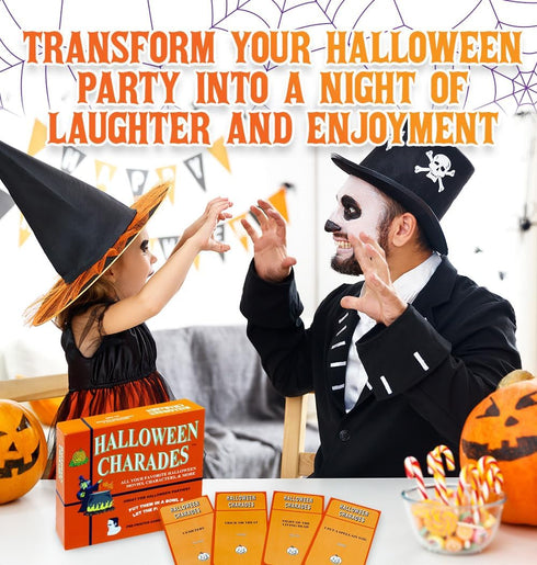Anton Publications Halloween Charades - Ultimate Halloween Party Game for Adults and Family