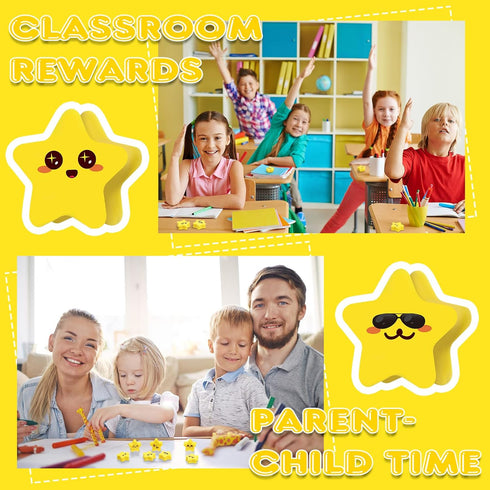PerKoop 60 Pcs Mini Erasers for Kids, Cute Bulk Erasers, Welcome Back to School Gifts, Classroom Rewards
