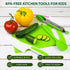 KEFF Kids Cooking and Baking Set, 30 Pcs Real Kitchen Utensils for Girls, Boys, Toddler - Green Kit with Apron & Chef