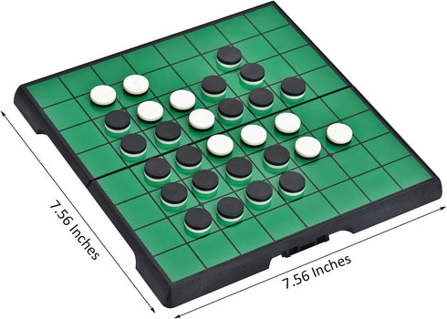 Magnetic Reversi Othello Board Game Set with Folding Board Classic Games Educational Toys