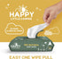 50 Count Happy Little Camper Natural Flushable Wipes - Hypoallergenic & Chlorine-Free Wet Wipes with Aloe Vera