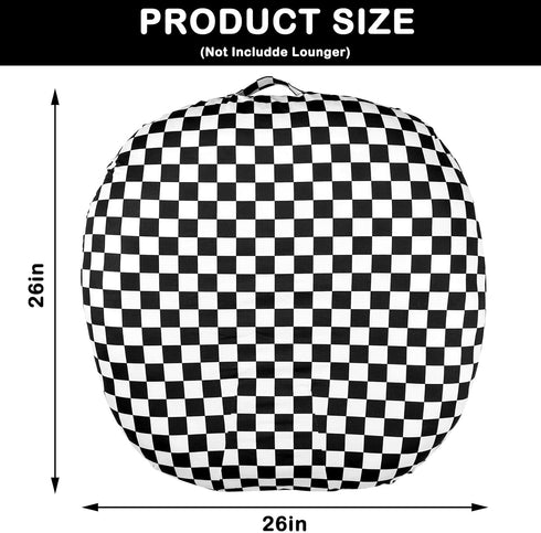 DILIMI Nursing Pillow Cover and Newborn Lounger Cover, Soft Comfortable Slipcover for Baby Girl Boys, Black Checkered