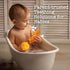 Bambeado Dibly Baby Teething Toy - Made with Natural Rubber & Amber Elements - Gentle Support, Easy to Hold, Simple