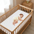 Luv4babe 52" 27" 2" Crib Mattress Topper x x for Toddler/Crib Bed, Memory Foam Wateproof Mattress Pad with Removable