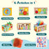 6-in-1 6+ 12-18 1 1-3, 1st Ancaixin Montessori Tissue Box Toy for Months Baby, Wooden Activity Cube, Puzzles Months