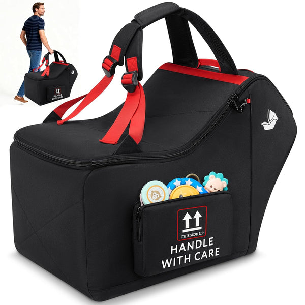 RAINSMORE Infant Car Seat Travel Bag for Airplane Compatible with All Nuna