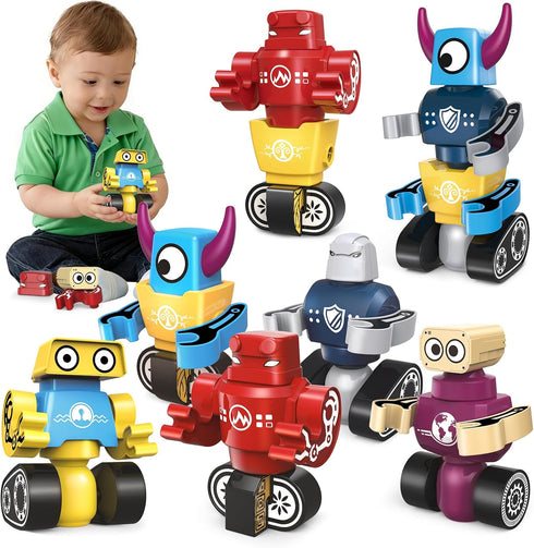 Cooldele STEM Magnetic Robot Building Toys for Kids 3-5 and 4-8, 36 Pieces