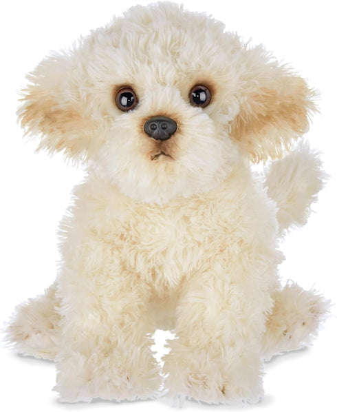 Bearington White Dog Stuffed Animal 13 in - Plush Puppy Stuffed Animals for Kids, Maltipoo Labradoodle Plushies