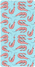 KEIGE Shrimp Seafood Fitted Crib Sheet for Girls and Boys,Soft Breathable Cotton Pack