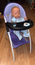 ANIVIA Baby Doll High Chair for Dolls Up to 16'', Purple (DH010-PURPLE)