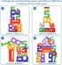 Lasoba 1-10, 30 3 Wooden Number Building Blocks, Large Digit Blocks Pcs Math Blocks Number Toys for Kids, Educational