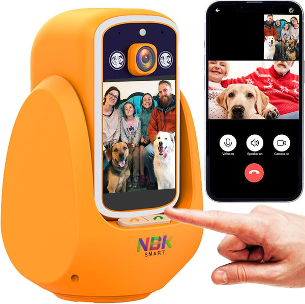 NBKsmart 2 Way Camera Audio/Video,2.8''Screen Pan/Tilt WiFi AI Motion Detection for Baby/Pet/Puppy/Cat/Dog,Facetime Nanny