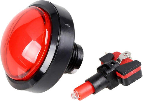 EG STARTS 5X Arcade Buttons, 60mm Dome 2.36 inch LED Push Button for Arcade Machine Video Games