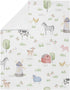 Sweet Jojo Designs Farm Animals Baby Boy Girl Receiving Security Swaddle Blanket for Newborn or Toddler Nursery Car