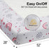 4 Pack 28 52 Sun & Rainbows Crib Sheets Girl, Breathable Soft Microfiber Fitted Baby Crib Sheets, X in Crib Mattress