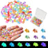 Yuronam 100 Pcs Mini Resin Turtles for Crafts Luminous Tiny Turtle for Fairy