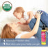 US Organic Baby Oil with Calendula, Smooth Caribbean Coconut, 135ml, Certified Organic by USDA