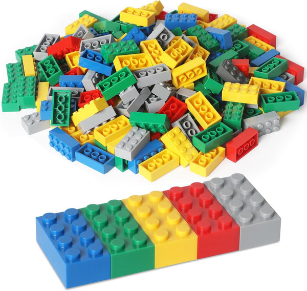 Building Bricks 121 Pieces, 2x4 Multi-color Building Blocks, Compatible with Classic Building Block Toys for Kids
