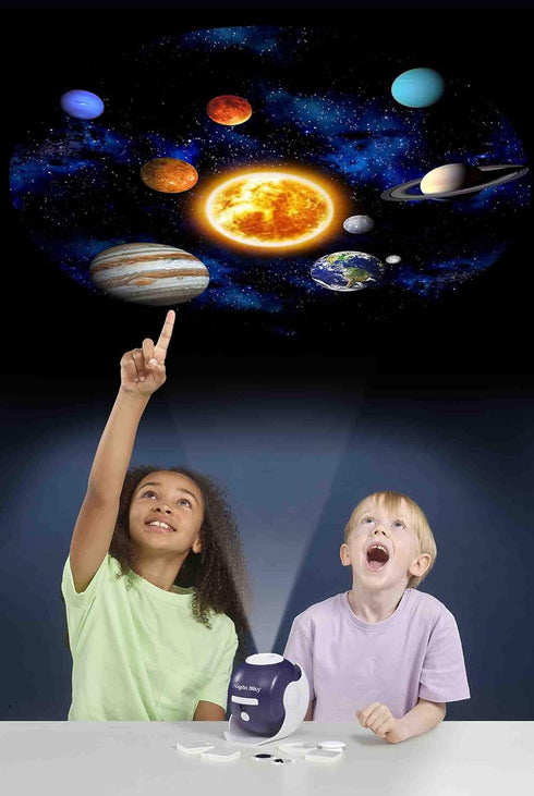 12' Brainstorm Toys: Night Sky Projector - Solar System, Constellations, Starlight & Moonlight Projector - Projection