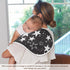 Muslin Baby Burp Cloths, Star Black and White Muslin Bibs, Comfy Soft Absorbent for Newborn Boys and Girls (1 Piece, 22