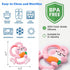 Duannick 3+ 3 6 9 12 Easter Baby Teething Toys for Months, Silicone Bunny Rabbit Teether for Babies Months, Teething