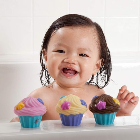 Set 1-3, Munchkin Bath Tea and Cupcake Toddler Bath Toys for Kids Ages Fun Baby Gift