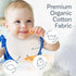 0-6 4-Color Pack KiddyCare Organic Muslin Baby Bibs for Girls Boys Months | Baby Bandana Bibs, Super Soft for Drooling