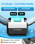 12 10 Rechargeable Automatic Card Shuffler Dual Modes (Auto & Semi-Auto), Deck Capacity with Leather Case & Waterproof