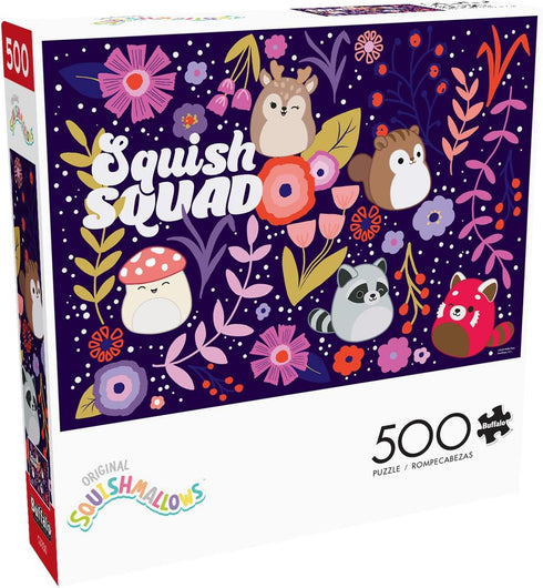 Buffalo Games - Squishmallow - Squish Squad - 500 Piece Jigsaw Puzzle for Adults - Finished Size 21.25 x 15.00