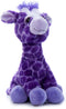 Purple Giraffe Stuffed Animal Plushie, Lash’z Zoo Animals, 12 Inches Giraffe Plush Toy