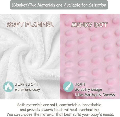 Workvalor Set 3-Piece Custom Baby Girl Crib Bedding Personalized Nursery Bedding with Dragon Pink Blanket, Fitted Sheet