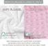 Workvalor Set 3-Piece Custom Baby Girl Crib Bedding Personalized Nursery Bedding with Dragon Pink Blanket, Fitted Sheet