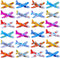 50 Pcs Foam Gliders Planes Toys - Paper Airplane Party Favors, Outdoor Flying Toys, Bulk for Classroom Prizes