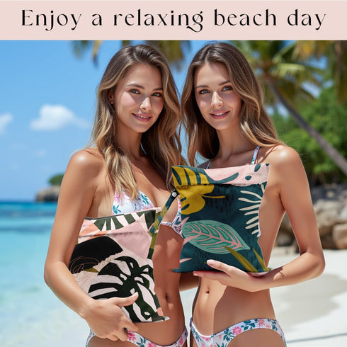 zcyxuuw 2 Pcs Wet Bag, Waterproof Wet Dry Bag, Small Laundry Bag, for Swimsuit, Pool, Travel, Beach, Diapers, Dirty